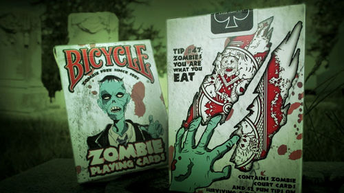 NAIPES POKER ZOMBIE BICYCLE