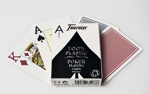 NAIPES POKER PLASTICO FOURNIER