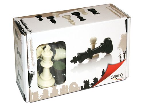 FIGURAS AJEDREZ PLASTICO Nº4 CAJA DE CARTÓN