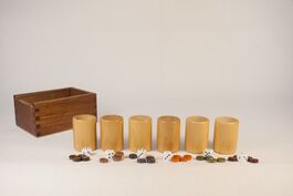 FICHAS PARCHIS DE MADERA RETRO 6 JUGADORES