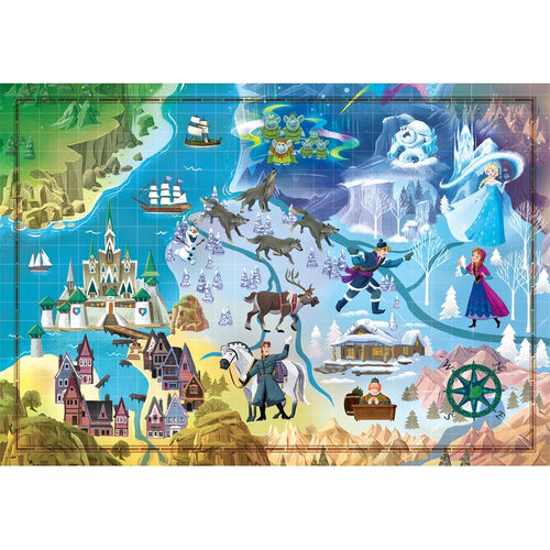 FROZEN - DISNEY MAP