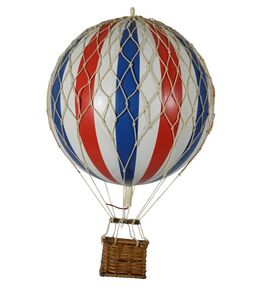 GLOBO AEROSTATICO MEDIANO ROJO - BLANCO-AZUL