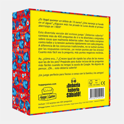 DEBERÍA HABERLO SABIDO - SI O NO
