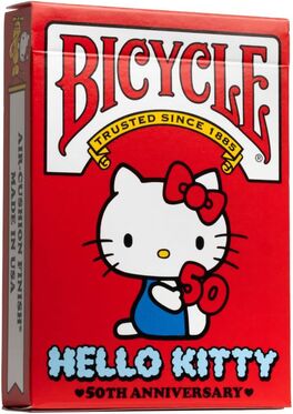 NAIPES BICYCLE HELLO KITTY 50 ANIVERSARIO